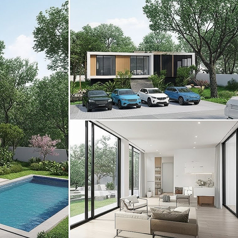 Tehisaru Loodud 3D visuaal - Uusarenduste vaated ja 3D pidid 2